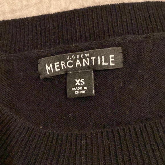 J. Crew wool / cotton blend black sweater. Size Xs. - Picture 4 of 8